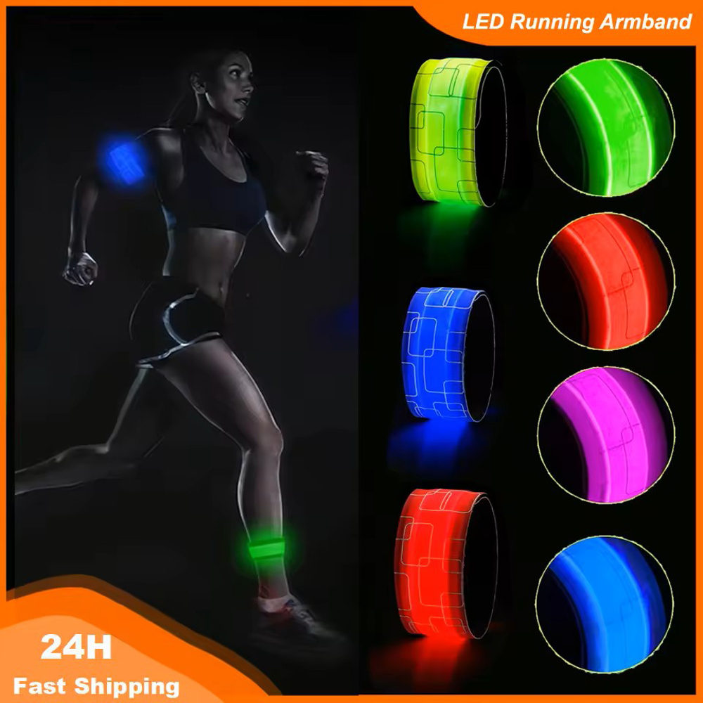 Cycling Safety Gear For Kids - LED Running Armband LED Wristband Cycling