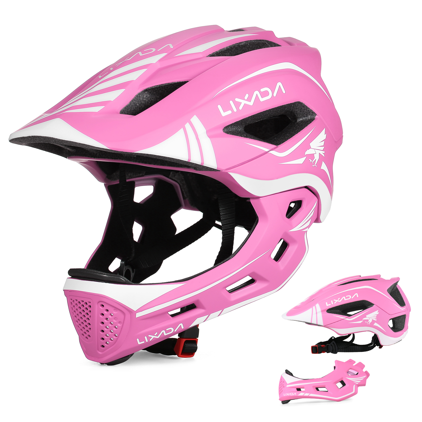 Cycling Safety Gear For Kids - Lixada Kids 2-in-1 Detachable Full Face