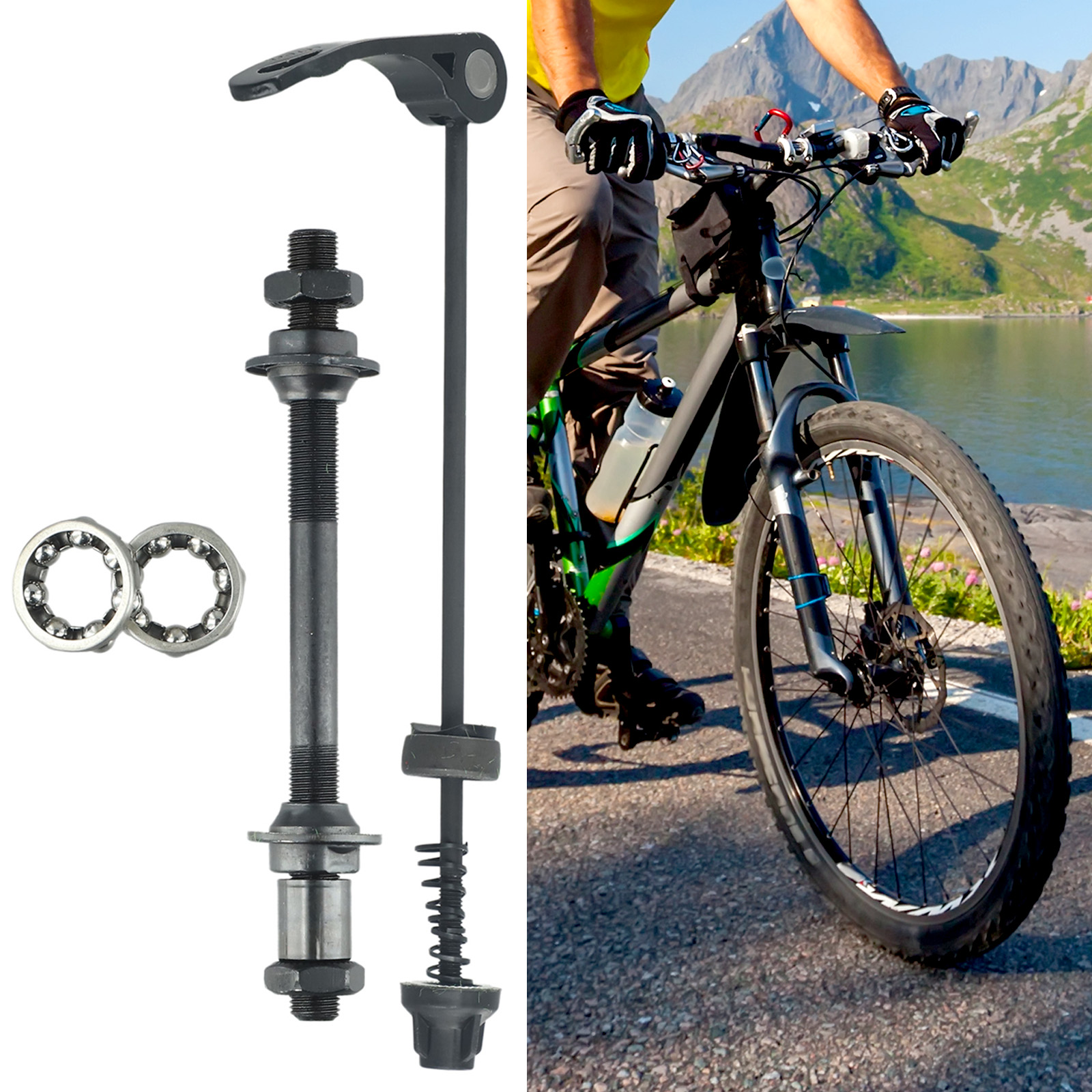 Quick Release Skewer - 1 Set MTB Bike Axle Front