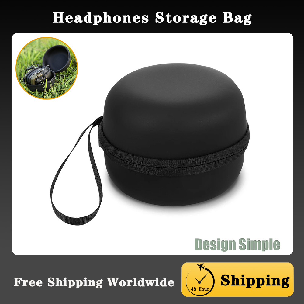Cycling Gear Bag - Noise-Canceling Headset Box Tactical Earmuffs Storage