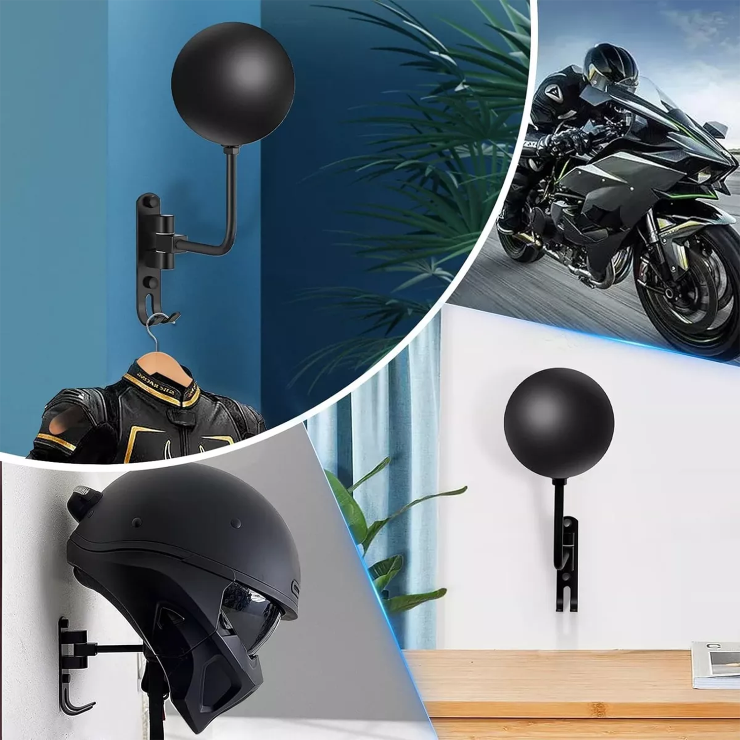 Wall Mount Motorcycle Helmet R – Cycling Gear Wall Mount recenzja i cena
