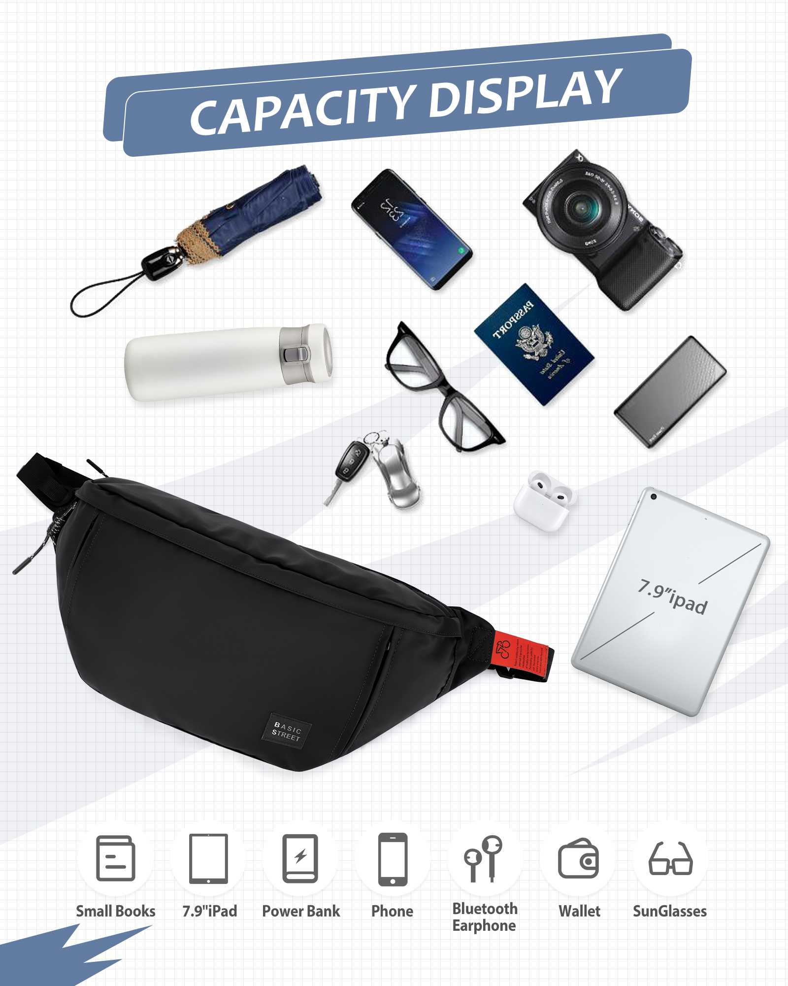Crossbody Bags for Men,Anti Th – Cycling Gear Bag recenzja i cena