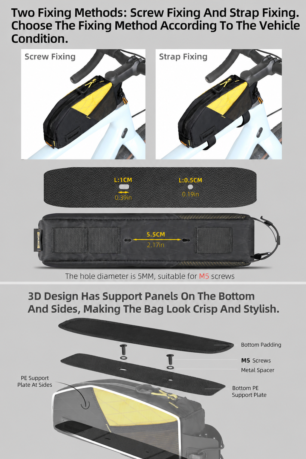 Rhinowalk Bike Top Tube Bag 1. – Cycling Gear Organizer recenzja i cena