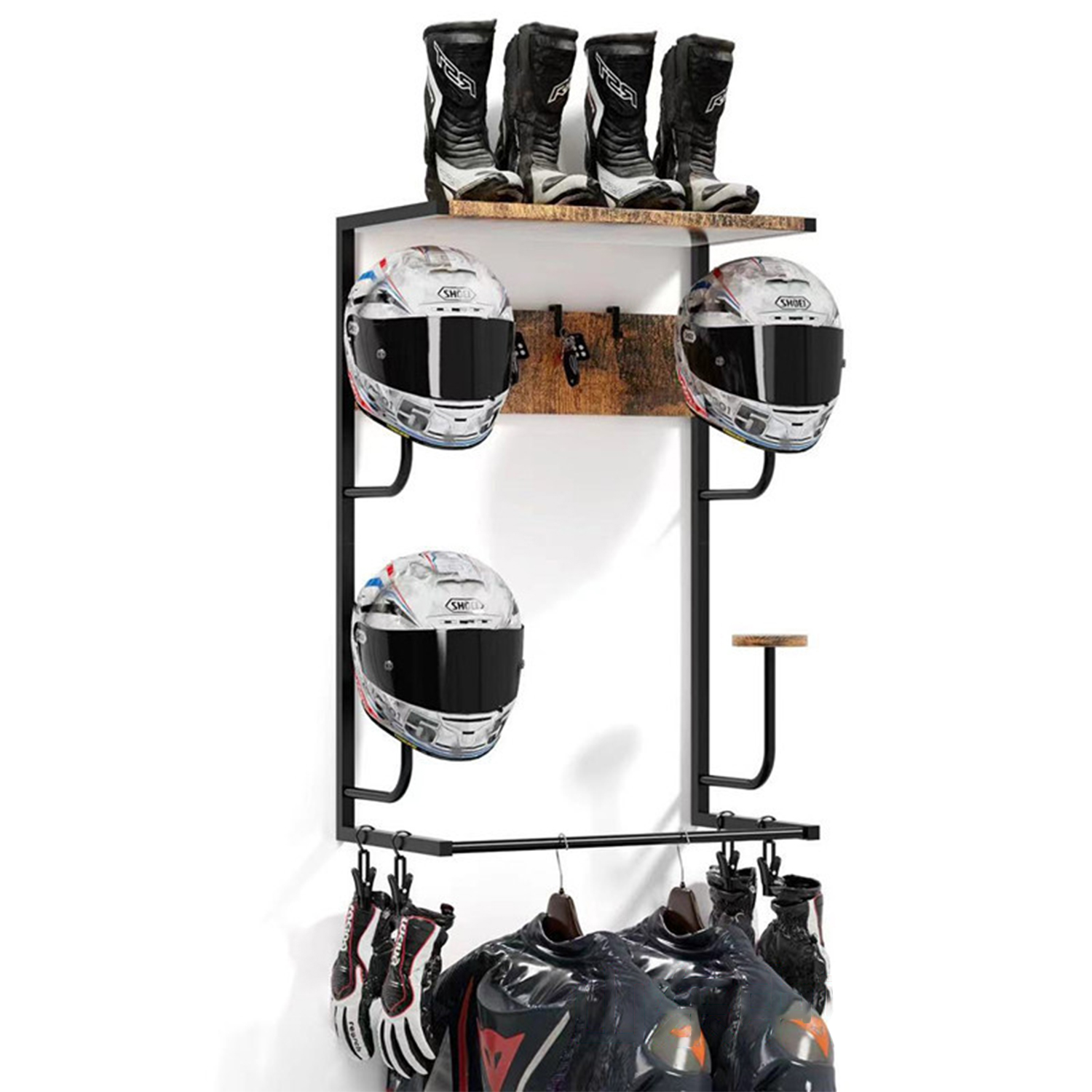 Motorcycle Helmet Holder, Wall – Cycling Gear Wall Mount recenzja i cena