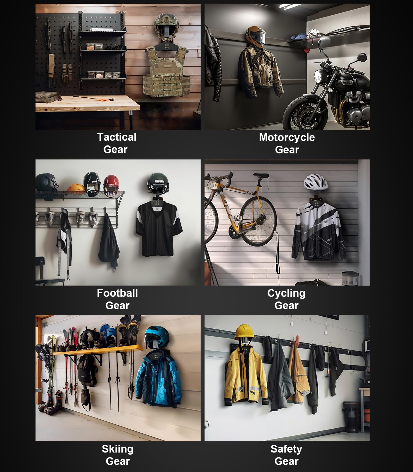 Motorcycle Helmet Holder Wall  – Cycling Gear Wall Mount recenzja i cena