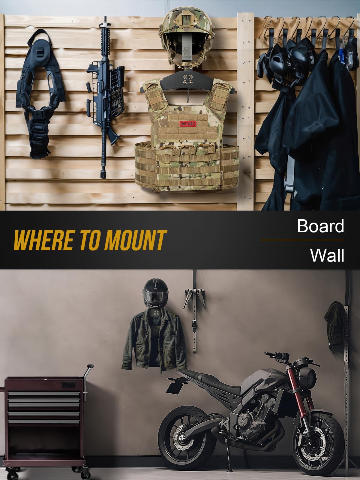Motorcycle Helmet Holder Wall  – Cycling Gear Wall Mount recenzja i cena