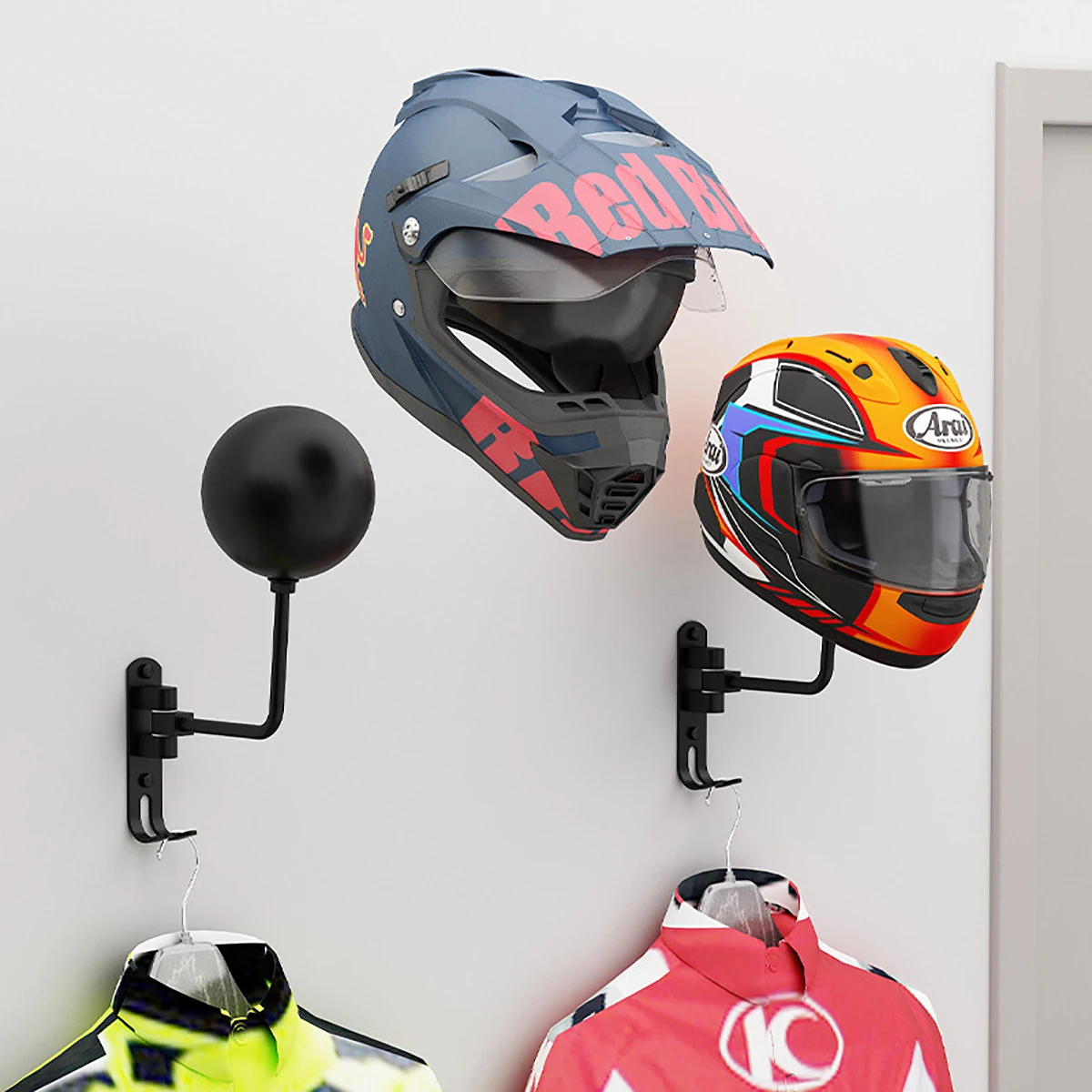 Wall Mount Metal Motorcycle He – Cycling Gear Wall Mount recenzja i cena