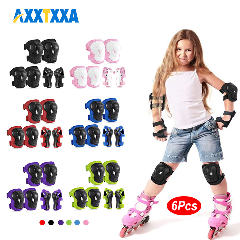 6Pcs Kids Knee Pads Elbow Pads – Cycling Safety Gear For Kids recenzja i cena