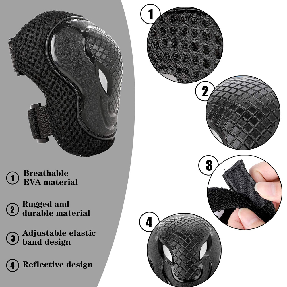 6Pcs Kids Knee Pads Elbow Pads – Cycling Safety Gear For Kids recenzja i cena
