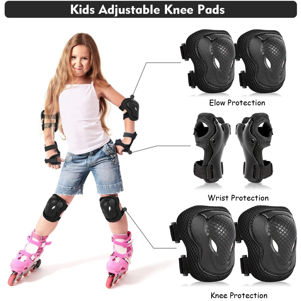 6Pcs Kids Knee Pads Elbow Pads – Cycling Safety Gear For Kids recenzja i cena