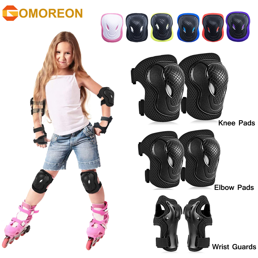 GOMOREON 6Pcs/Set Kids Safety  – Cycling Safety Gear For Kids recenzja i cena