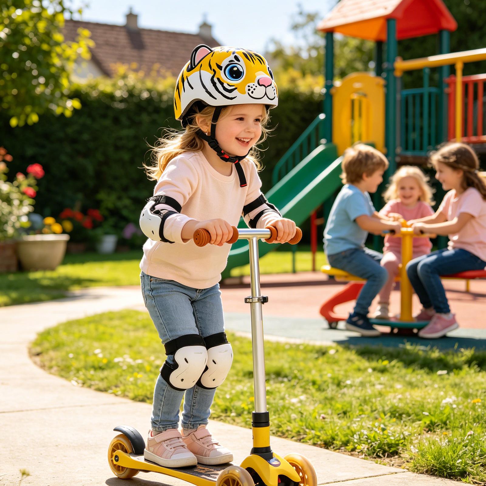 Kids Helmet Tiger Pattern Adju – Cycling Safety Gear For Kids recenzja i cena