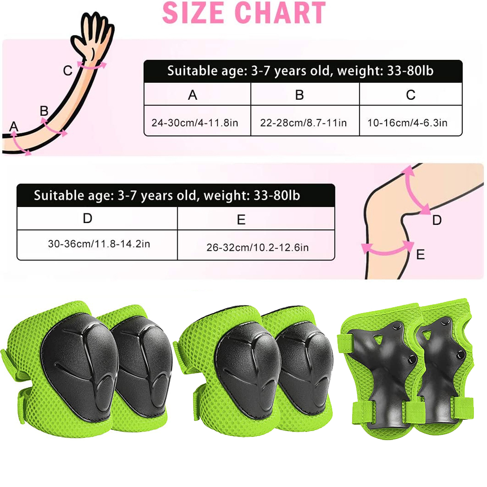6pcs Protective Gears Set for  – Cycling Safety Gear For Kids recenzja i cena
