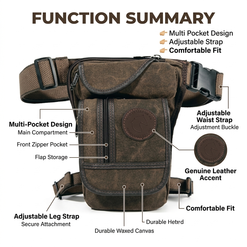 Motorcycle Drop Leg Bag Men Ca – Cycling Gear Bag recenzja i cena