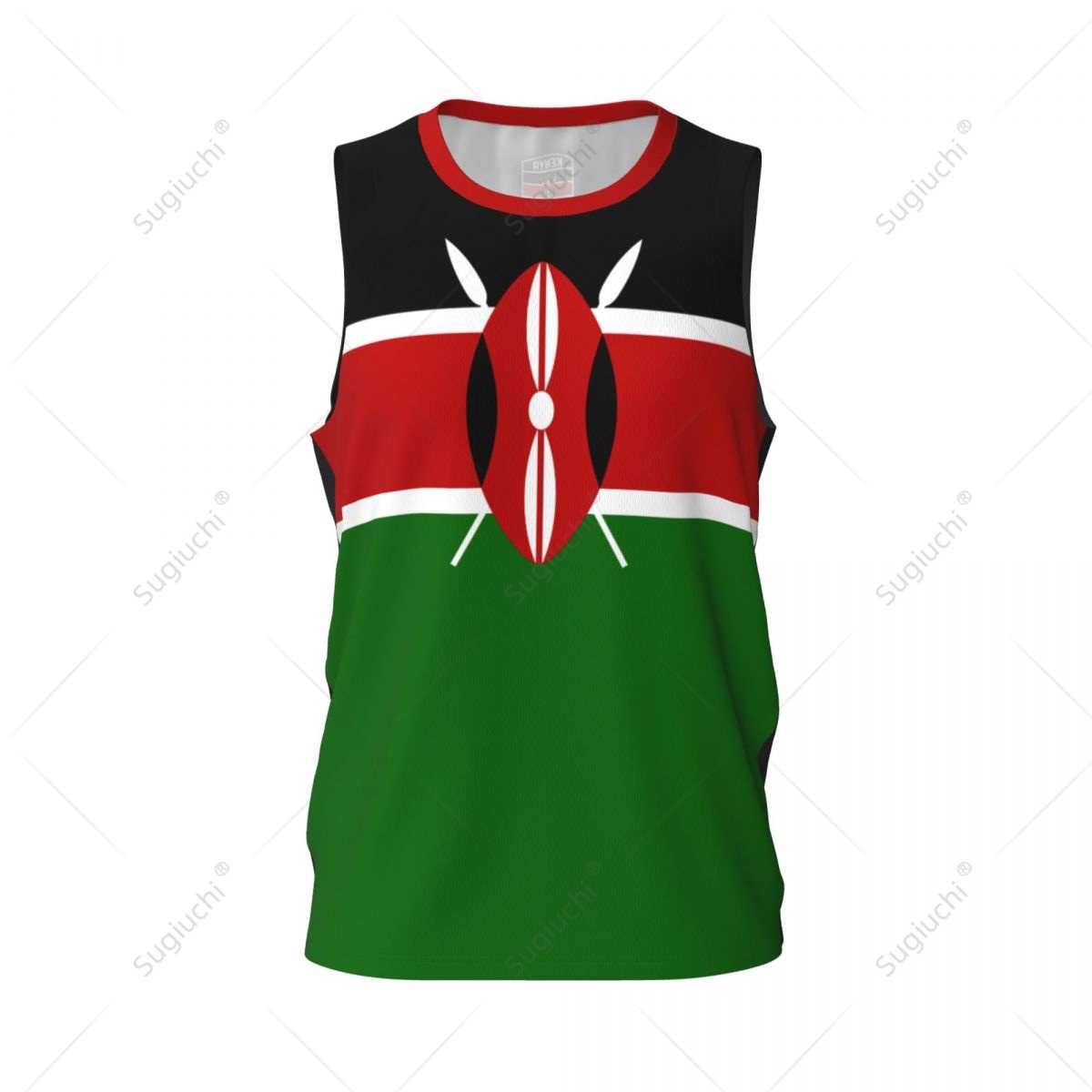Kenya Flag Men Basketball Spor – Cycling Gear Kenya recenzja i cena