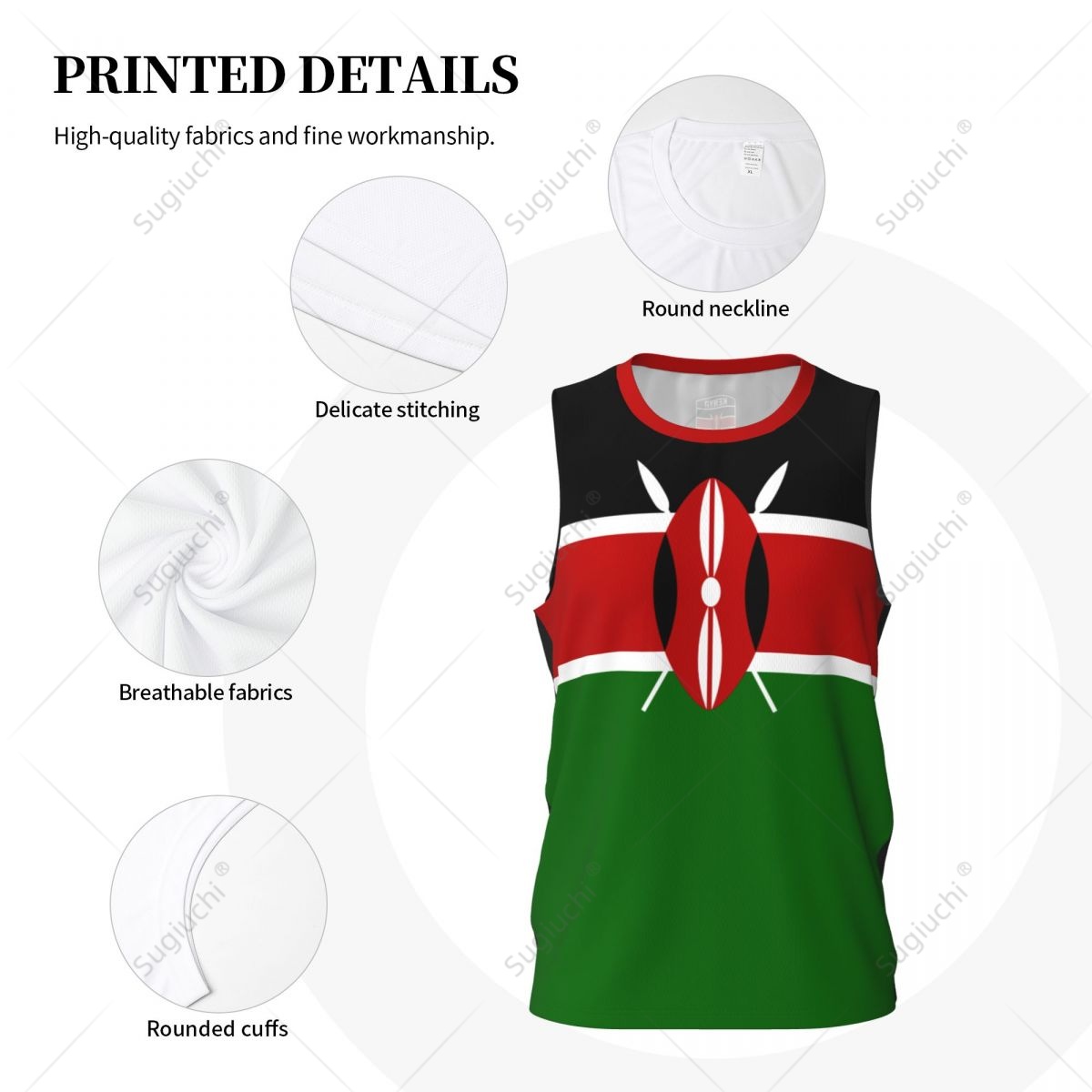 Kenya Flag Men Basketball Spor – Cycling Gear Kenya recenzja i cena